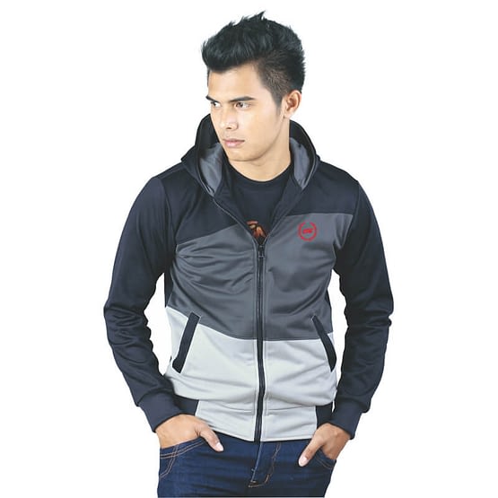 Catenzo Jaket Hoodie  Pria Hitam  Diadora YI 043 Toko 