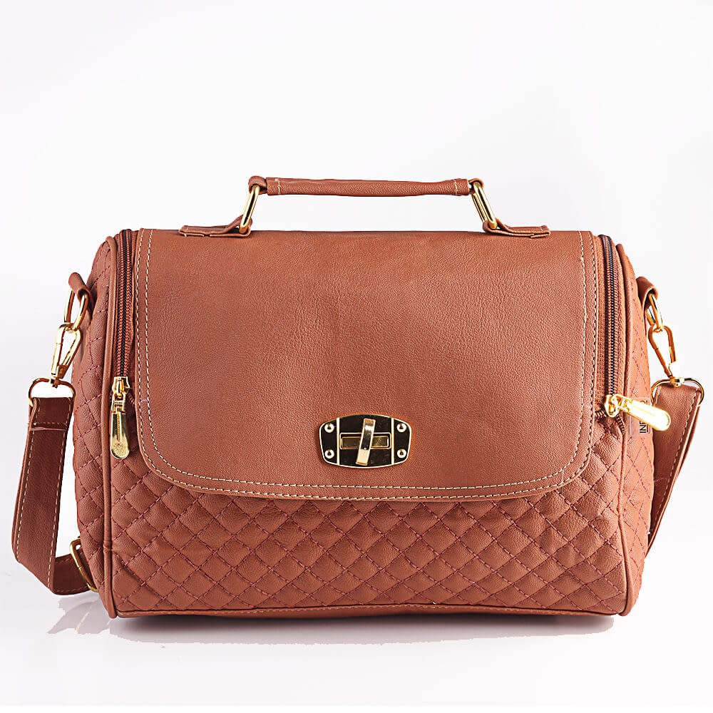Tas Handbag Wanita Inficlo Coklat Ferari SRI 546 Toko Online Aiya